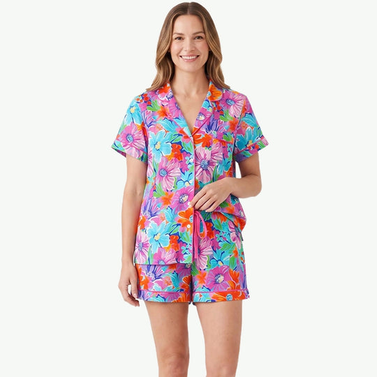 Summer Short Women Pj Set Wholesale Pajamas for Printing