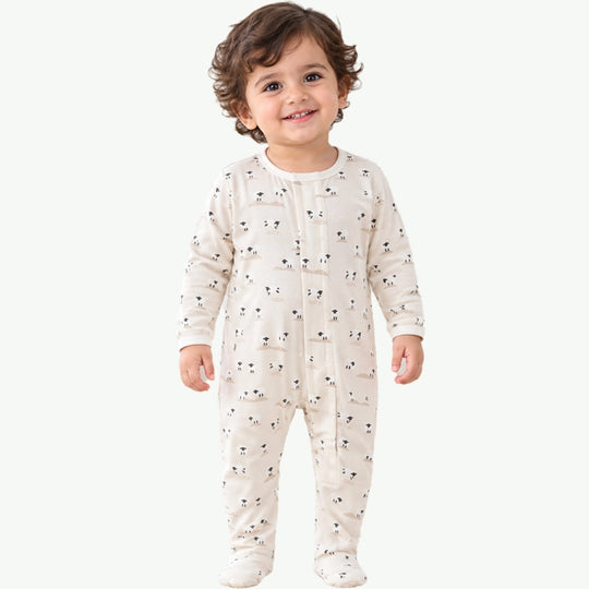 Wholesale Bamboo Baby Magnetic Footie | Custom Pajamas Supplier