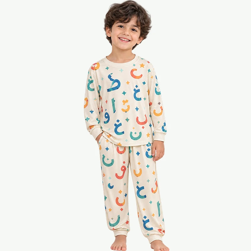 Wholesale Kids TENCEL™ Modal Printed Pajama Set Manufacturer