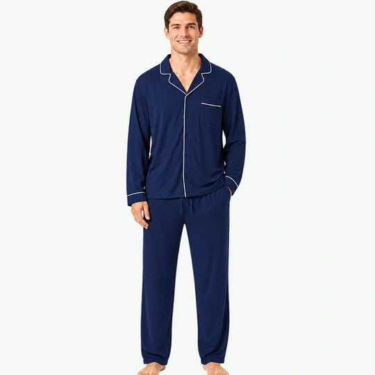 Custom Wholesale Men Classic Pajama Set Supplier