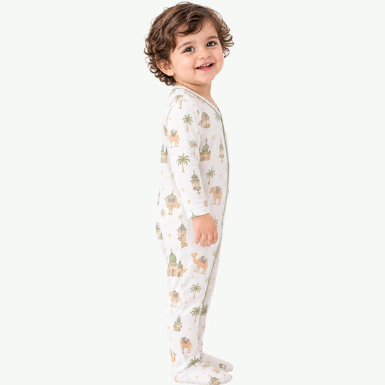 Private Label Wholesale Breathable Baby Footed Sleepsuits