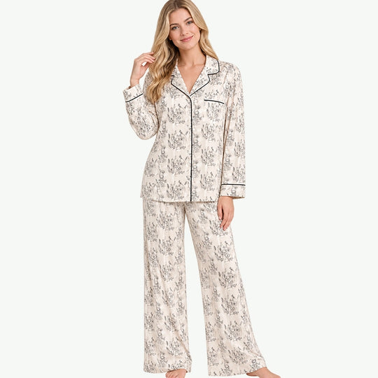 Wholesale Women Floral Pyjama Set | UK & Europe Sleepwear Supplier