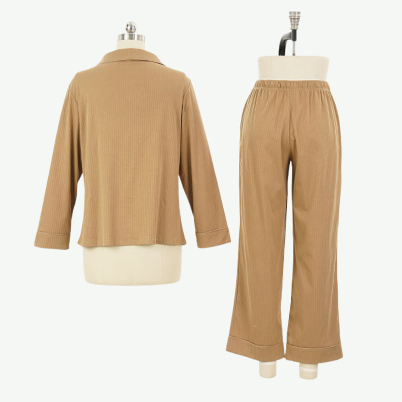 Wholesale Women Stripe Pajama Set Manufacturer