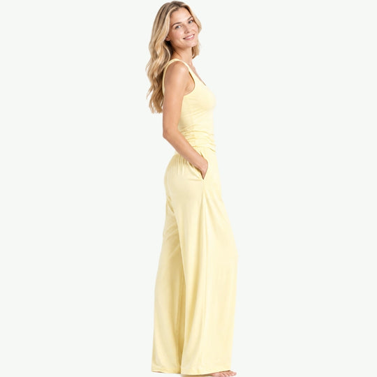 Wholesale Soft Modal Wide-Leg Pajama Sets for Women