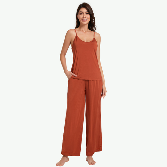 Conjunto de pijama de mujer con tirantes finos al por mayor - 2313810082