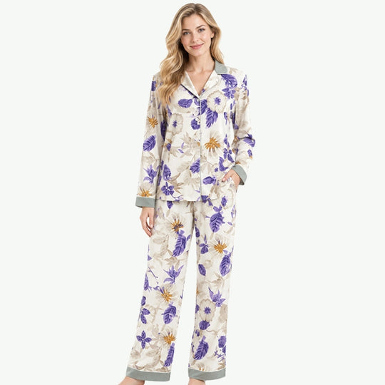 Bulk Women Bamboo Long-sleeved Pajama Set Vendors
