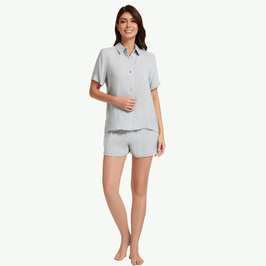 Ensemble pyjama en coton et bambou pour femme, vente en gros - 2313810106