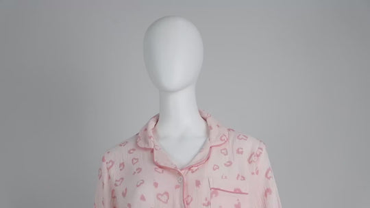 Classic Womens Cherry Organic Cotton Muslin Pyjama Set Manufacturer