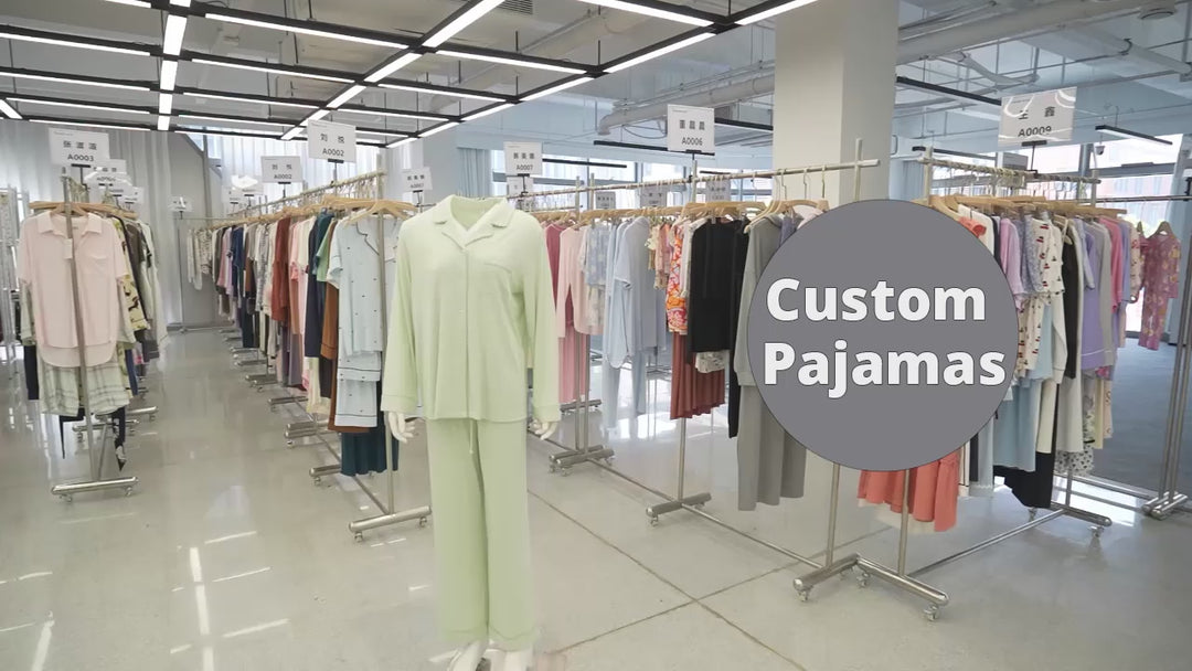 Custom Wholesale Women Rickrack Trim Short Pajama Set-2311820045