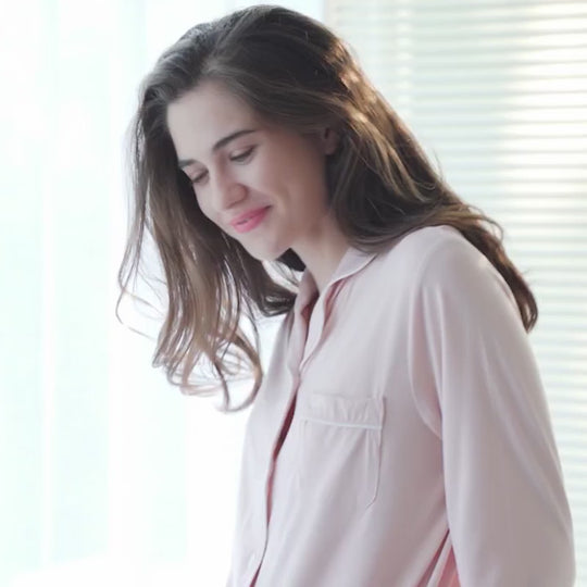 Conjuntos de pijamas de bambú para mujer OEM a granel - 31129319