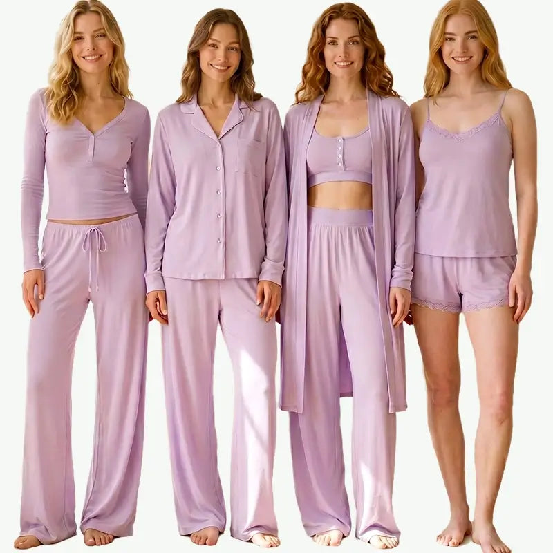 Custom Wholesale TENCEL™ Modal Solid Color Pajama Collection