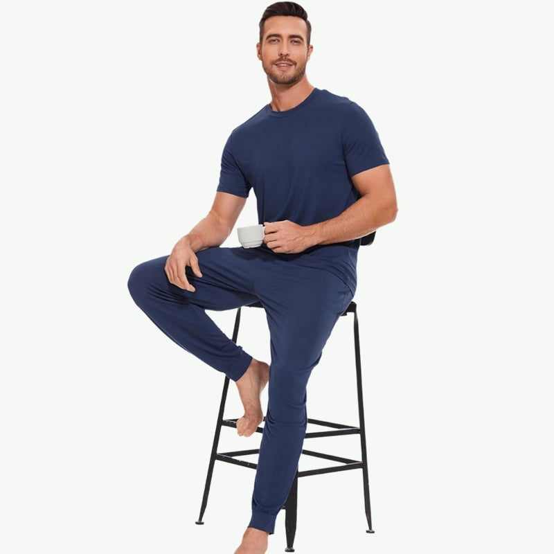 Custom Men's Premium TENCEL™ Modal Pajama Set Bulk Suppliers