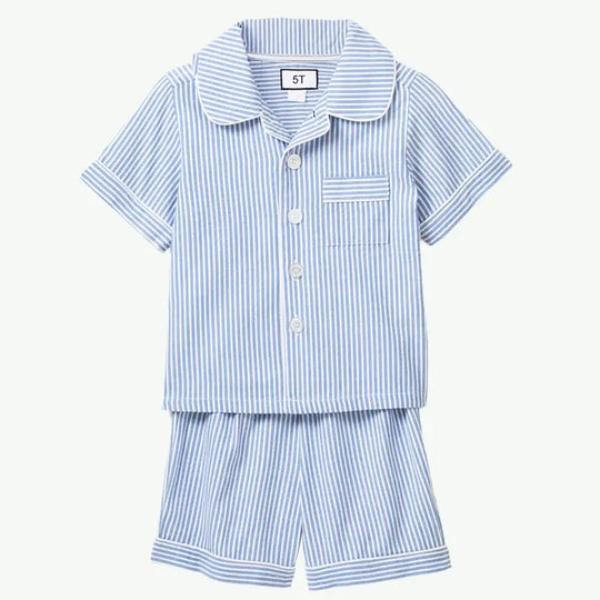 Conjunto de pijama largo a rayas para niños, venta al por mayor
