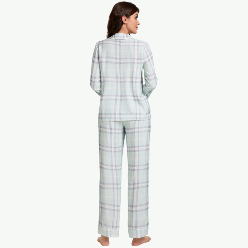 Pijamas de cuadros para mujer al por mayor - 2311820100