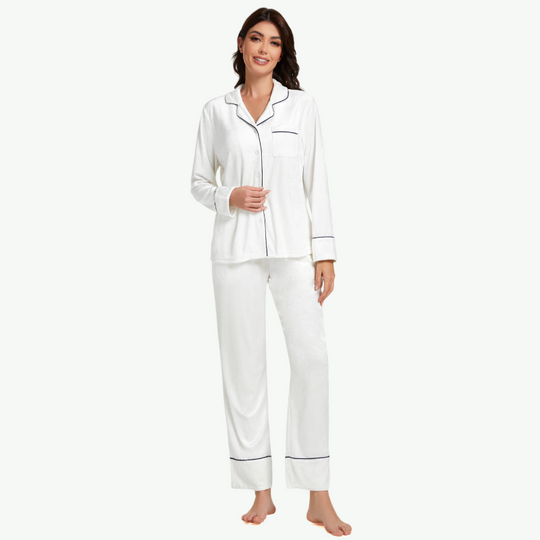 Conjunto de pijama de terciopelo para mujer al por mayor - 2315580064