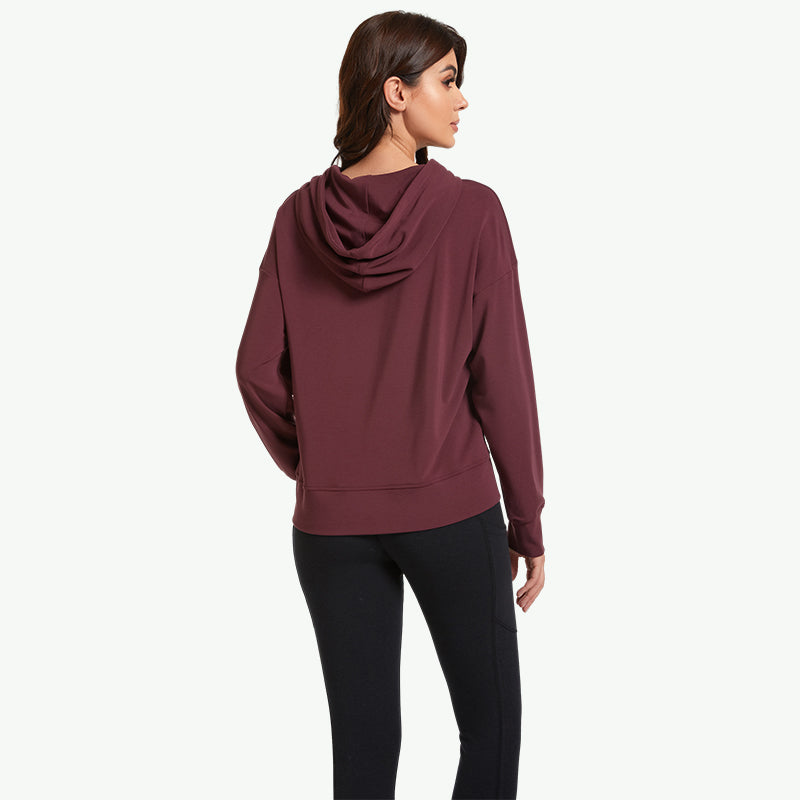 Venta al por mayor de sudaderas con capucha de bambú para mujer - 2311740051
